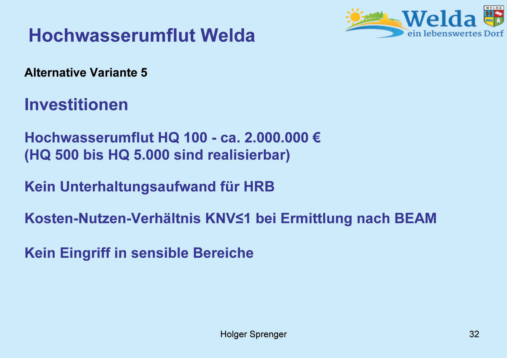 Hochwasserschutz Welda 